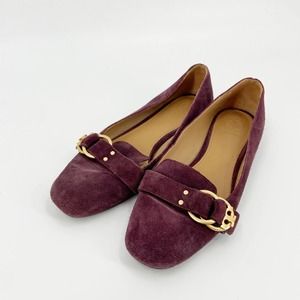 Tory Burch Purple Suede Marsden Flats Size 7